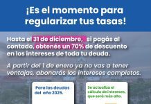 El Municipio prorroga el beneficio del 70% de descuento en intereses para regularizar deudas