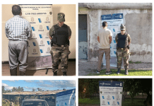 Tres allanamientos por abigeato: secuestran carne, un arma y una camioneta, y hay dos aprehendidos